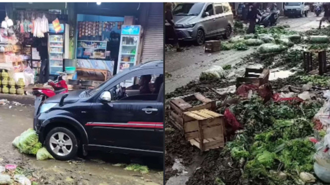 Viral Aksi Buang Sayur di Pasar Induk Tangerang