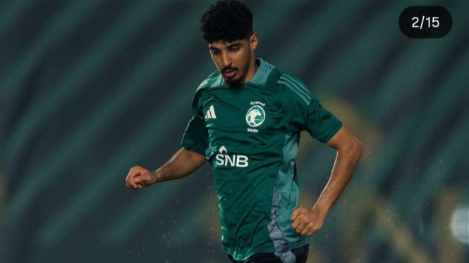 Latihan Timnas Arab Saudi