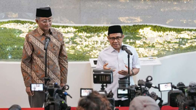 Menko PM Muhaimin Iskandar atau Cak Imin dan Menteri PU Dody Hanggodo