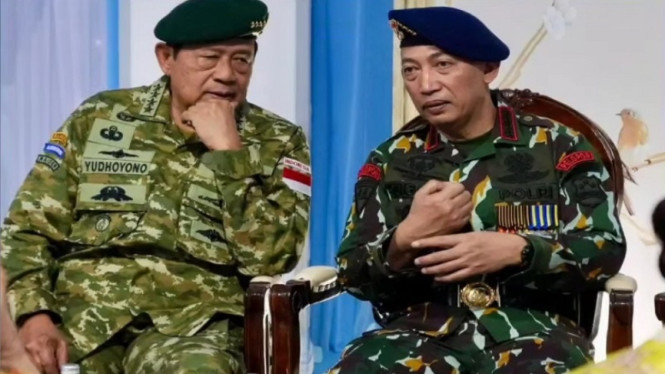 Demokrat membagikan momen SBY bersama Kapolri Jenderal Listyo Sigit
